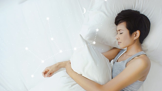 woman sleeping on side sleep aids lead